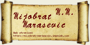Mijobrat Marašević vizit kartica
